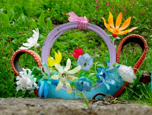 Цветы из пластиковых бутылок для сада и дачи своими руками