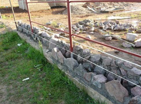 каменный забор построить каменную стену своими руками