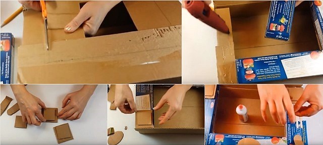 Камин из коробки своими руками: 15 идей и 3 мастер-класса с пошаговой инструкцией