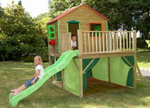 Детский домик для дачи – варианты и постройка своими руками