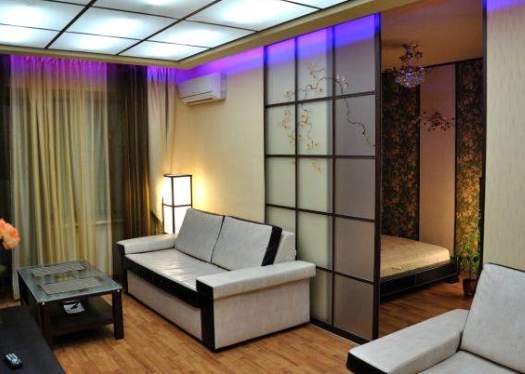 Гостиная и спальня в одной комнате – зонирование и дизайн интерьера, варианты фото