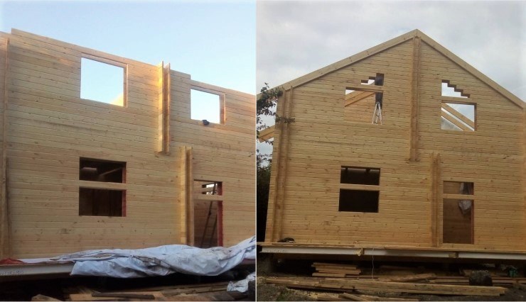 Как мы построили дом из двойного бруса своими силами и сколько это стоило?