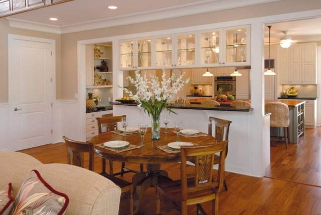 Кухня в частном доме — гостиная — популярные идеи интерьера и планировки